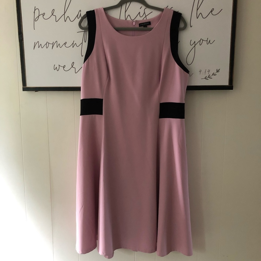 Pale Pink and Black Dress
